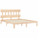 Bed Frame without Mattress 150x200 cm Solid Wood Pine - 45-Degree Angle