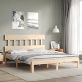 Bed Frame without Mattress 150x200 cm Solid Wood Pine