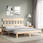 Bed Frame without Mattress 150x200 cm Solid Wood Pine