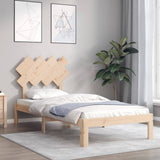 Bed Frame without Mattress 90x190 cm Solid Wood Pine