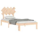Bed Frame without Mattress 90x190 cm Solid Wood Pine - Top-Down View