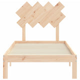 Bed Frame without Mattress 90x190 cm Solid Wood Pine