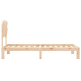 Bed Frame without Mattress 90x190 cm Solid Wood Pine - Close-Up Angle