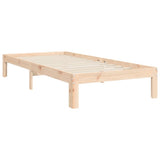 Bed Frame without Mattress 90x190 cm Solid Wood Pine - Extra Image