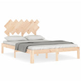 Bed Frame without Mattress 135x190 cm Solid Wood Pine