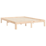 Bed Frame without Mattress 150x200 cm Solid Wood Pine - Extra Image