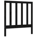 Bed Frame without Mattress Black 90x190 cm Solid Wood Pine - Low Angle