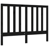 Bed Frame without Mattress Black 135x190 cm Solid Wood Pine - Low Angle