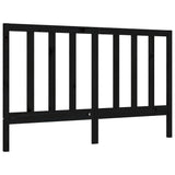 Bed Frame without Mattress Black 150x200 cm Solid Wood Pine