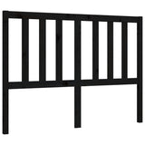 Bed Frame without Mattress Black 135x190 cm Solid Wood Pine - Low Angle