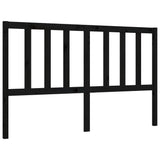 Bed Frame without Mattress Black 150x200 cm Solid Wood Pine - Low Angle