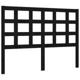 Bed Frame without Mattress Black 135x190 cm Solid Wood