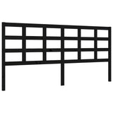 Bed Frame without Mattress Black 183x203 cm King Solid Wood