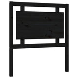 Bed Frame without Mattress Black 90x190 cm Solid Wood - Low Angle