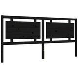 Bed Frame without Mattress Black 183x203 cm King Solid Wood