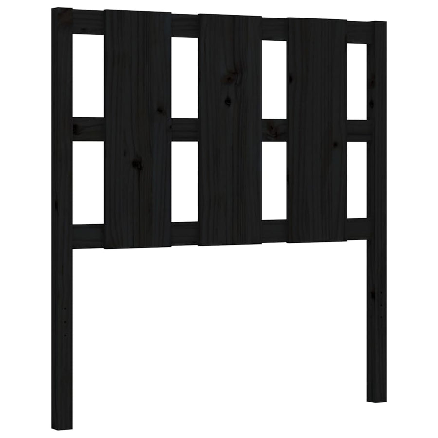 Bed Frame without Mattress Black 90x190 cm Solid Wood