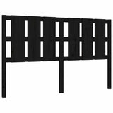 Bed Frame without Mattress Black 150x200 cm Solid Wood