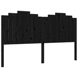 Bed Frame without Mattress Black 183x203 cm King Solid Wood - Extra Image