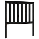Bed Frame without Mattress Black 90x190 cm Solid Wood