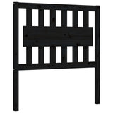 Bed Frame without Mattress Black 90x190 cm Solid Wood