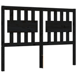 Bed Frame without Mattress Black 135x190 cm Solid Wood - Extra Image