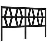 Bed Frame without Mattress Black 150x200 cm Solid Wood