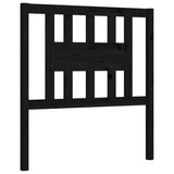 Bed Frame without Mattress Black 90x190 cm Solid Wood - Extra Image
