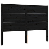 Bed Frame without Mattress Black 135x190 cm Solid Wood