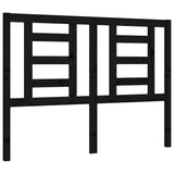 Bed Frame without Mattress Black 135x190 cm Solid Wood - Extra Image