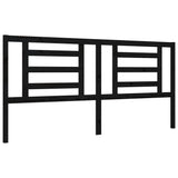 Bed Frame without Mattress Black 183x203 cm King Solid Wood