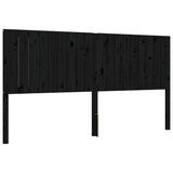 Bed Frame without Mattress Black 183x203 cm King Solid Wood