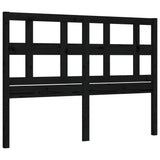 Bed Frame without Mattress Black 135x190 cm Solid Wood - Extra Image