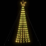 LED Christmas Tree 275 LEDs Warm White 180 cm - Side View