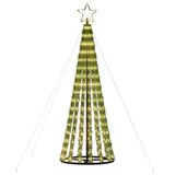 LED Christmas Tree 275 LEDs Warm White 180 cm - Top-Down View