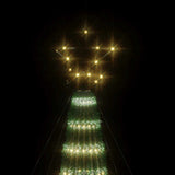 LED Christmas Tree 275 LEDs Warm White 180 cm - Rear View