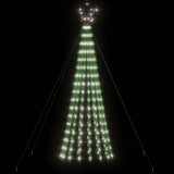 LED Christmas Tree 275 LEDs Cold White 180 cm - Side View