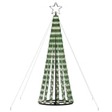 LED Christmas Tree 275 LEDs Cold White 180 cm - Top-Down View