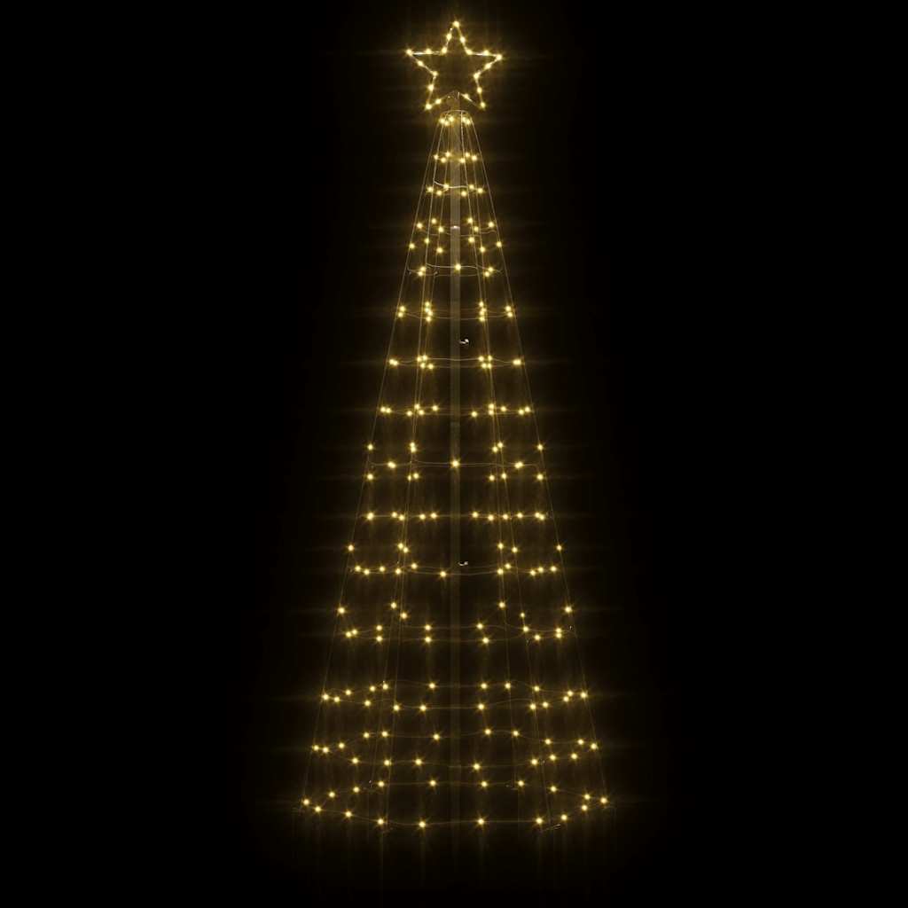 LED Christmas Tree with Spikes 220 LEDs Warm White 180 cm