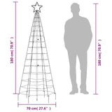 LED Christmas Tree with Spikes 220 LEDs Cold White 180 cm - Extra Image