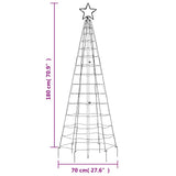 LED Christmas Tree with Spikes 220 LEDs Cold White 180 cm