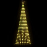 LED Christmas Tree 688 LEDs Warm White 300 cm - Side View