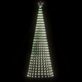 LED Christmas Tree 688 LEDs Cold White 300 cm - Side View