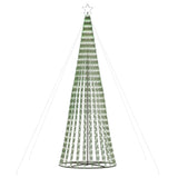 LED Christmas Tree 688 LEDs Cold White 300 cm - Top-Down View
