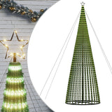 LED Christmas Tree 1544 LEDs Warm White 500 cm - Front View