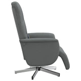 Massage Recliner Chair with Footrest Dark Grey Fabric - Top-Down View