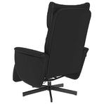 Massage Recliner Chair with Footrest Black Faux Leather