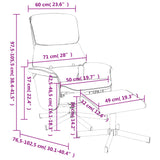 Massage Recliner Chair with Footstool Dark Grey Fabric - Extra Image