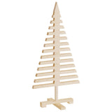 Wooden Christmas Trees for Decoration 3 pcs Solid Wood Pine - 45-Degree Angle