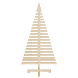 Wooden Christmas Trees for Decoration 3 pcs Solid Wood Pine - Low Angle