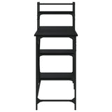 Computer Desk with Shelves Black 120x47x109 cm